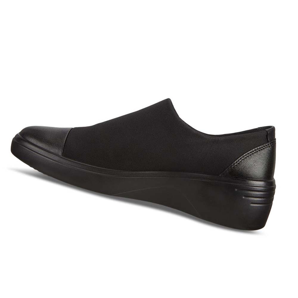 Női Ecco Soft 7 Éktalpú Gtx Slip On Alkalmi Cipő Fekete | HU 81PJJ